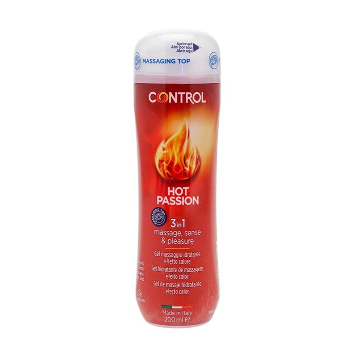 Control Hot Passion Massage Gel 3 In 1