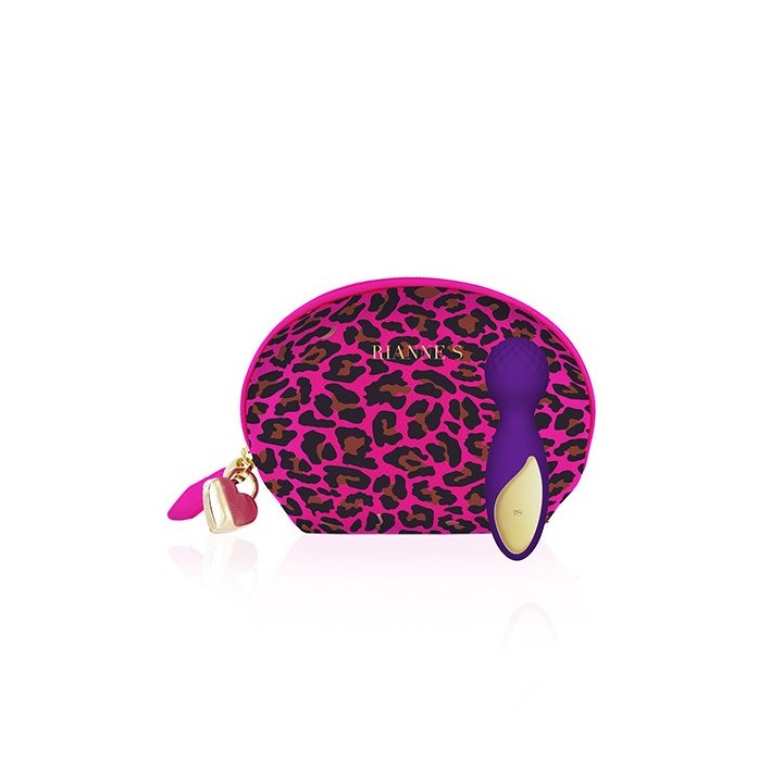 Rianne S - Lovely Leopard Mini Wand Deep Purple
