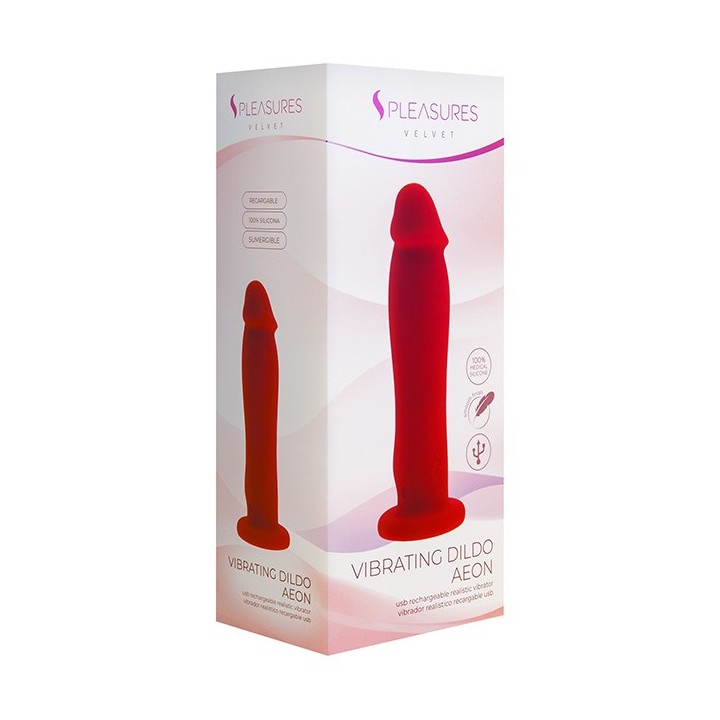 Vibrating Dildo Aeon Red
