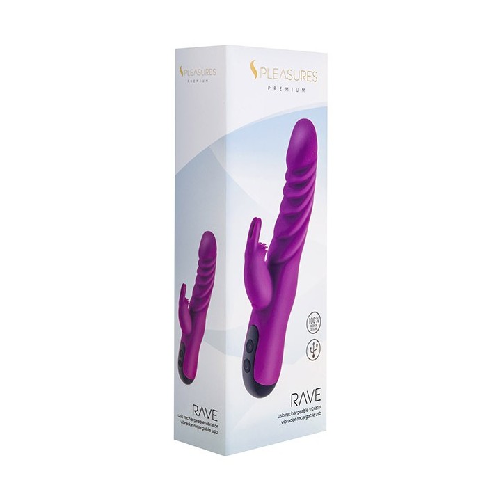 S Pleasures Premium Rave Vibrator Frambuesa