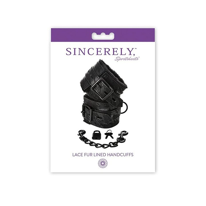 Lace Fur Lined Handcuffs