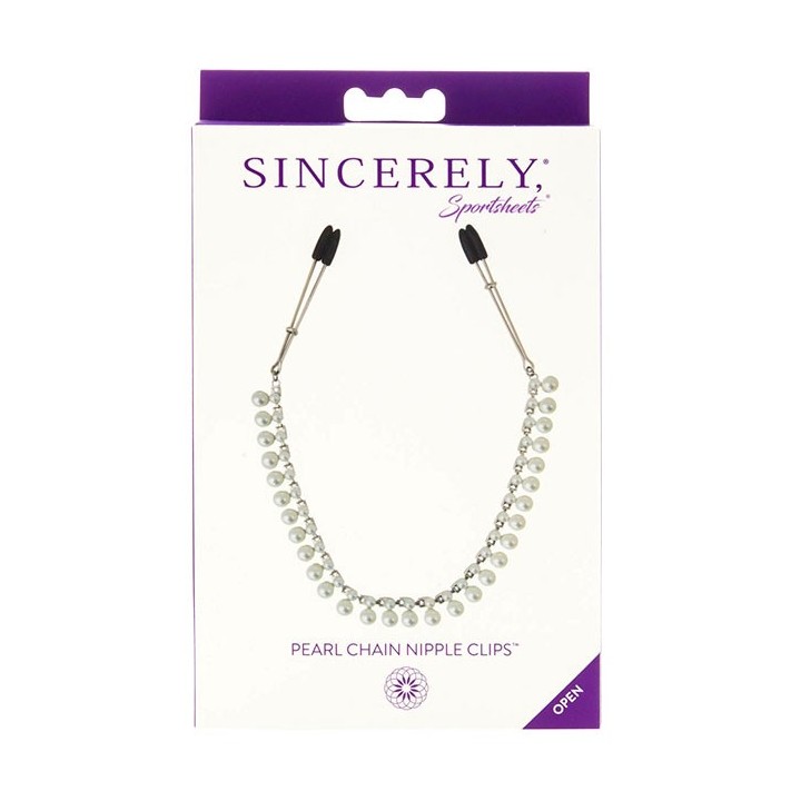 Pearl Chain Nipple Clips