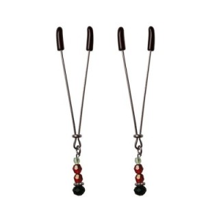 Ruby Black Nipple Clips