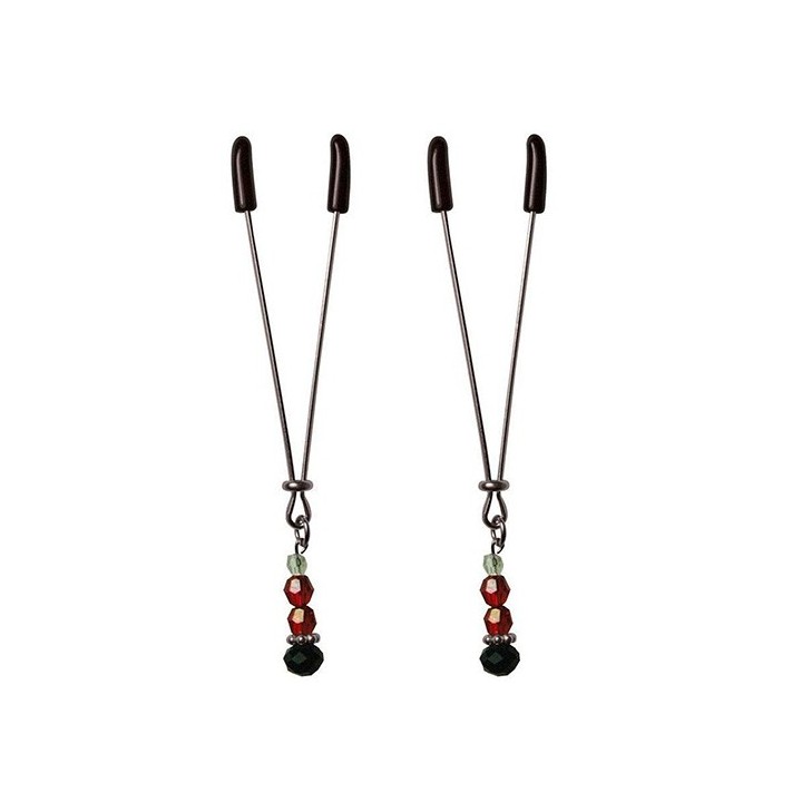 Ruby Black Nipple Clips