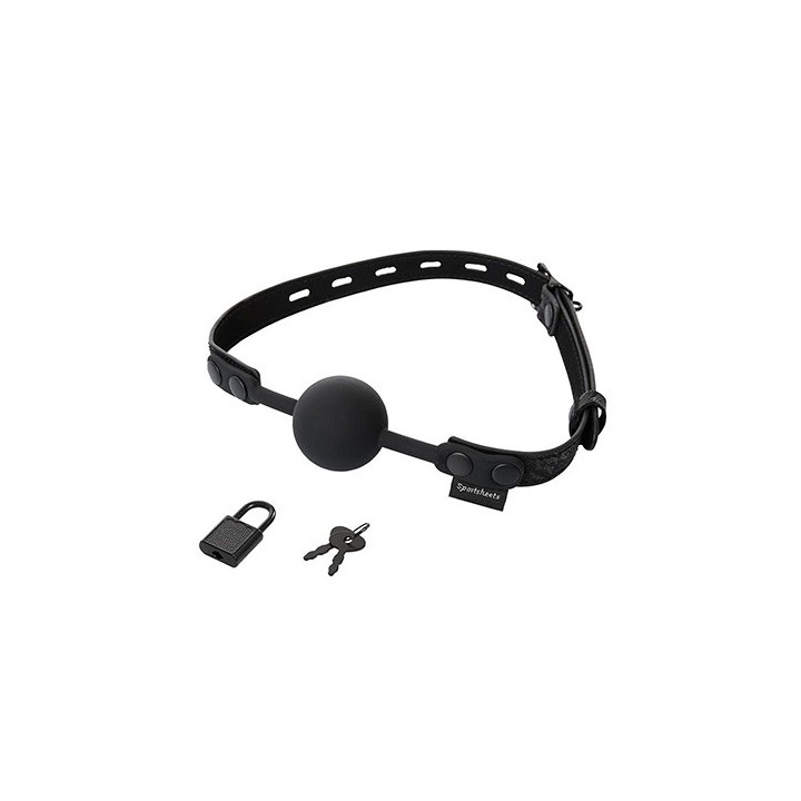 Locking Lace Silicone Ball Gag