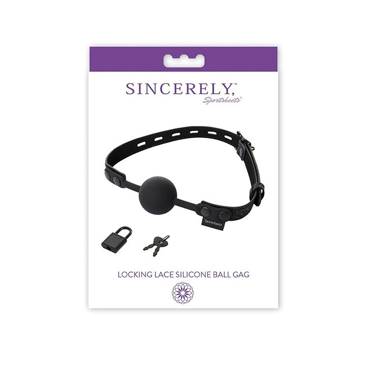 Locking Lace Silicone Ball Gag