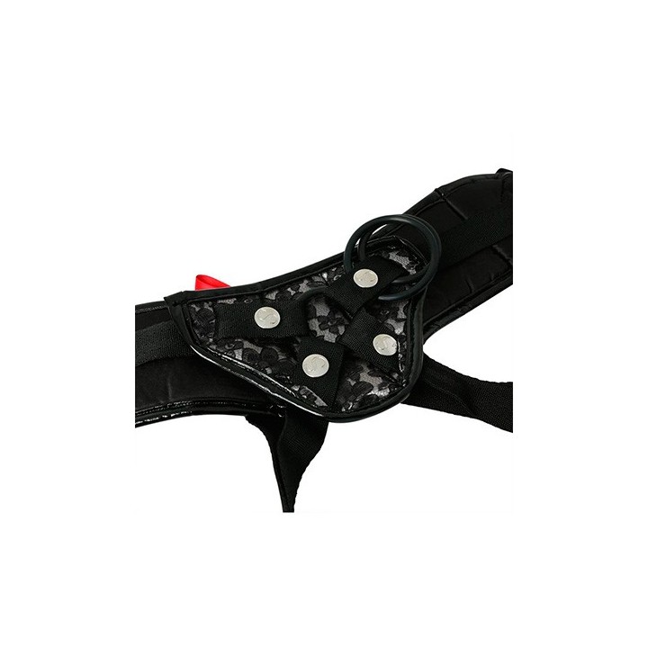 Platinum Lace Corset Strap-on