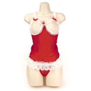 BABY DOLL CUPLESS ROJO  M