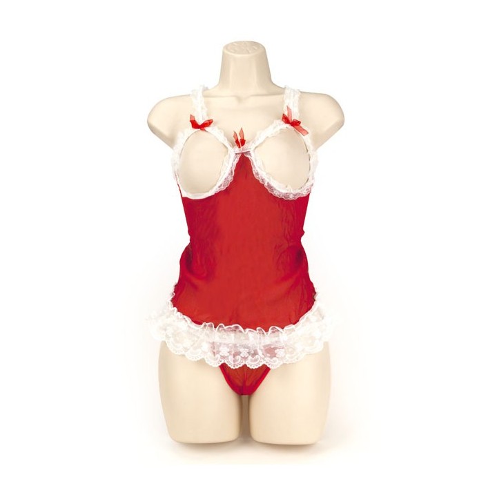 BABY DOLL CUPLESS ROJO  M