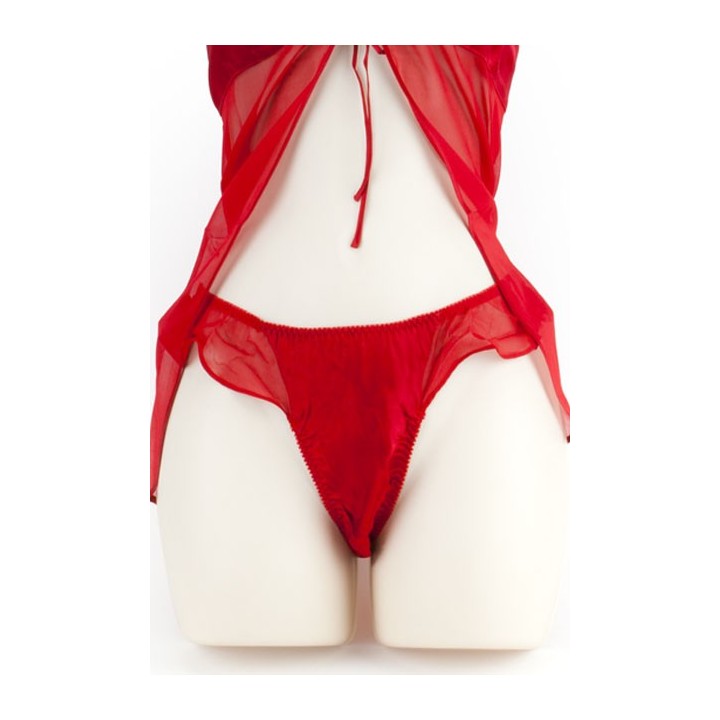 BABY DOLL THONG ROJO XL