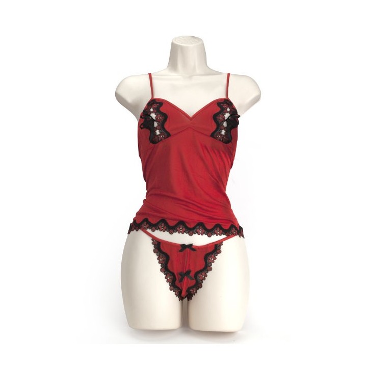 PEEK A BOO CAMI ROJO L
