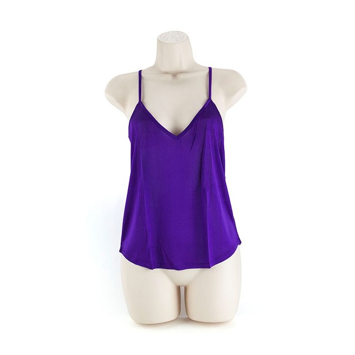 SILK CAMISOLE LILA L