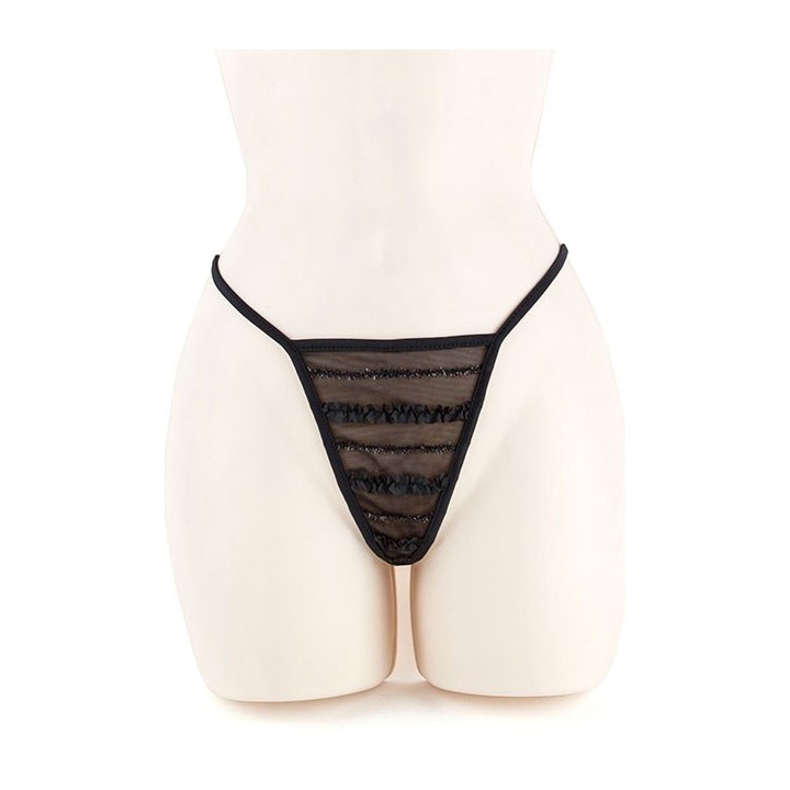 TUBE DRESS & G- RUFFLE BLACK M