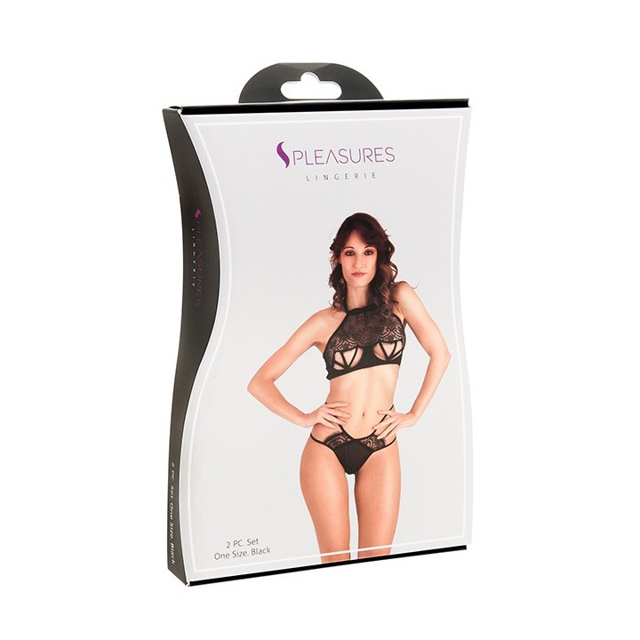 Conjunto Sost?n-Tanga Negro TU