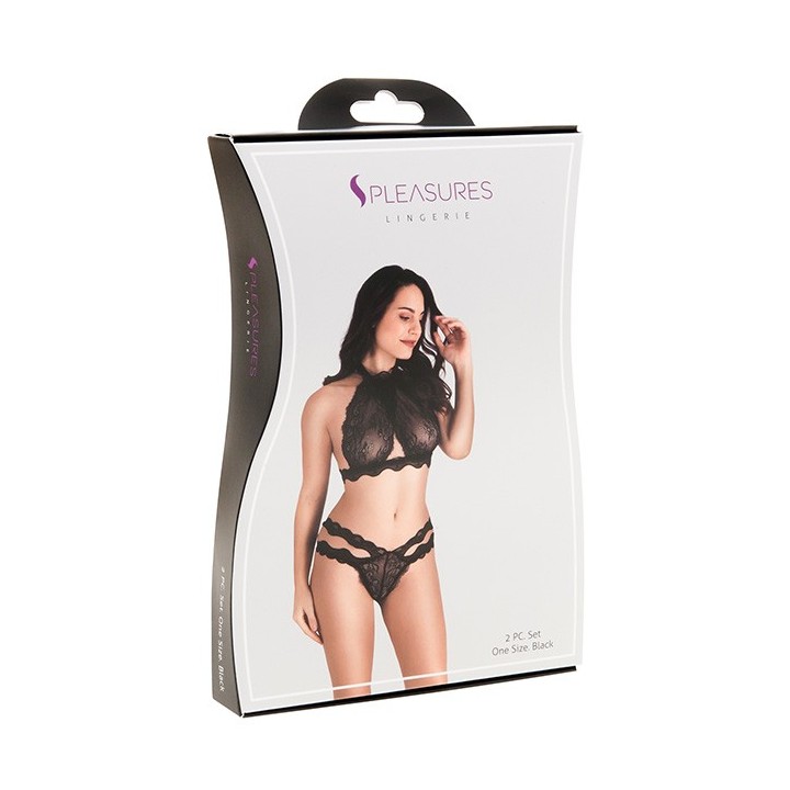 Conjunto Sost?n-Tanga Negro TU