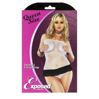 FISHNET MINIVESTIDO RED BLANCO 2XL