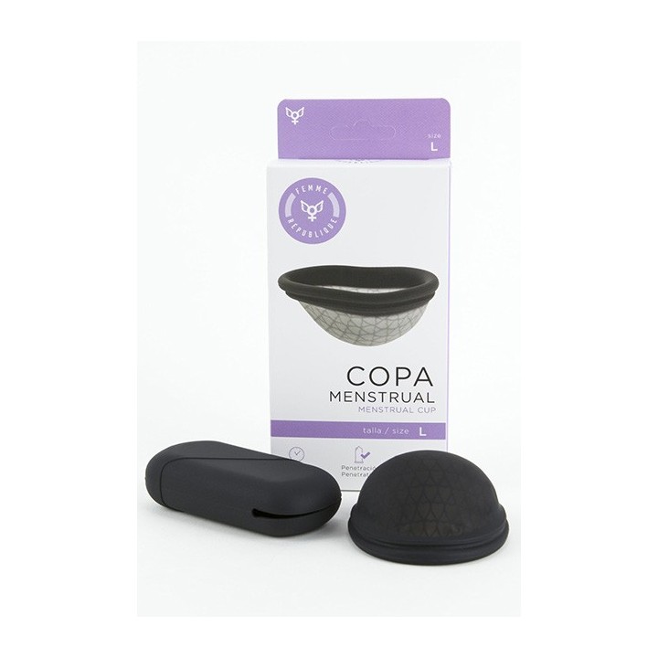 Menstrual Cup Size L - Black