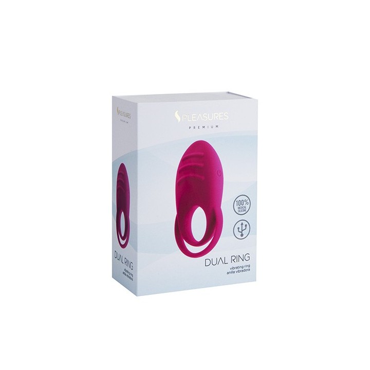DUAL COCK RING - RED