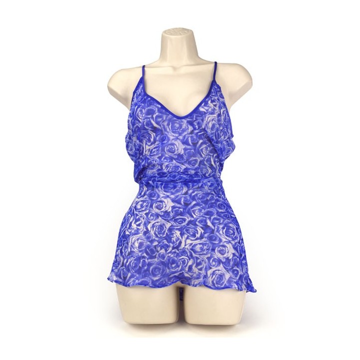 FLARED CHEMISE GRAPE L