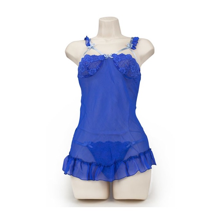 BABY DOLL HALF CUP COBALTO L
