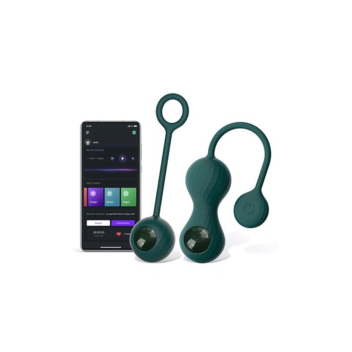 MAGIC MOTION - CRYSTAL DUO SMART KEGEL VIBRATOR WITH WEIGHT SET
