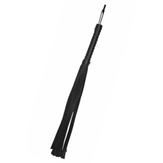 BLACK FAUX LEATHER FLOGGER