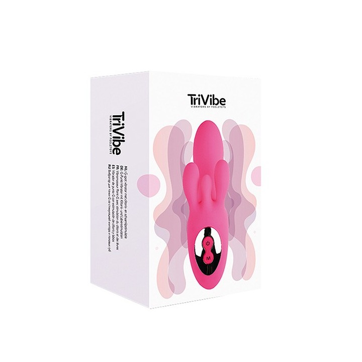 TriVibe G-Spot Vibrator with Clitoral & Labia Stimulation Pink