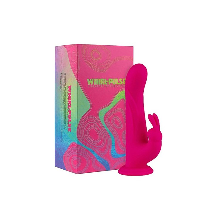 Whirl-Pulse Rotating Rabbit Vibrator & Remote Control Pink