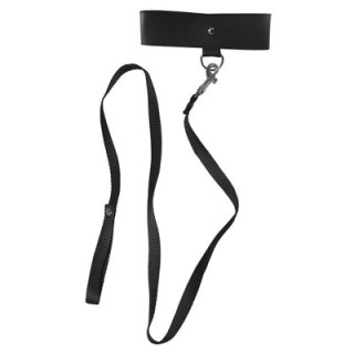 BLACK LEASH & COLLAR