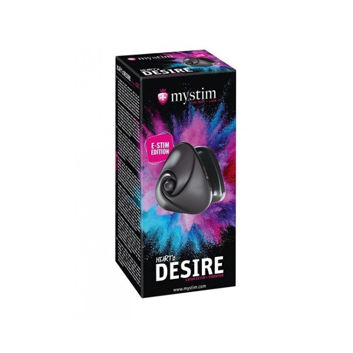 Mystim Heart.s Desire eStim layonvibrator, Black