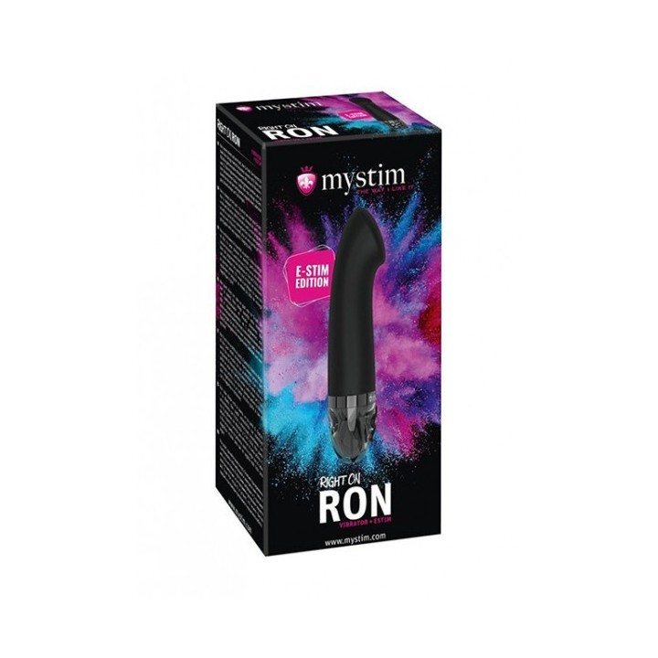 Mystim Right on Ron eStimVibrator, Black