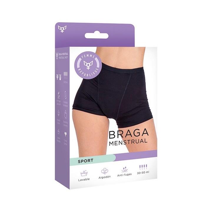 Braga Menstrual 2XL - NEGRO