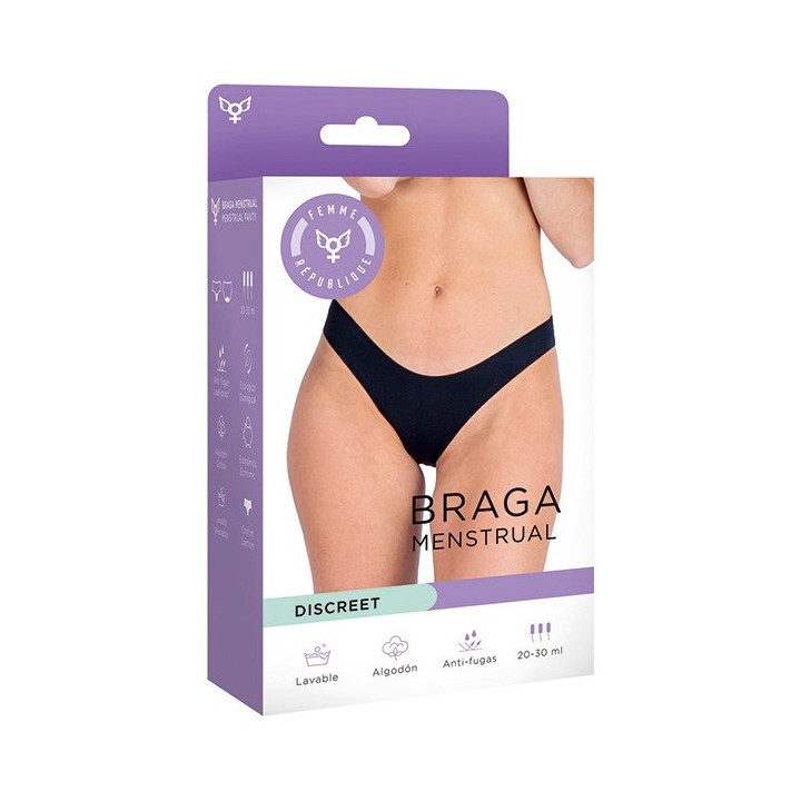 Braga Menstrual 2XL - NEGRO