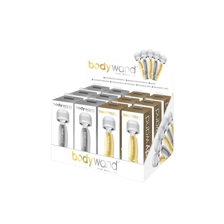 BODYWAND MINI SILVER/GOLD DISPLAY 12PC