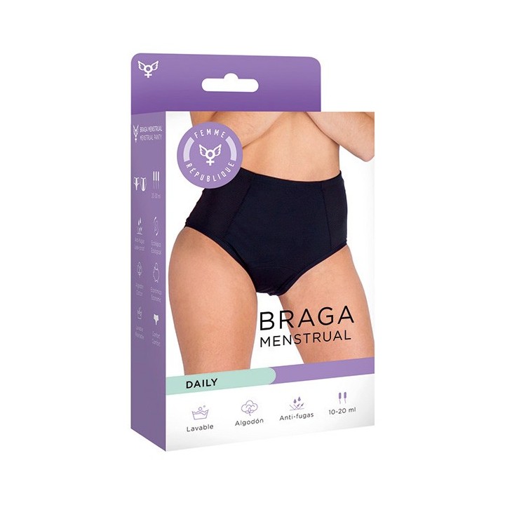 Braga Menstrual M - NEGRO