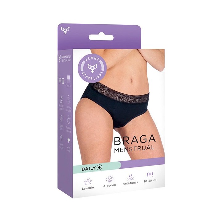 Braga Menstrual S - NEGRO