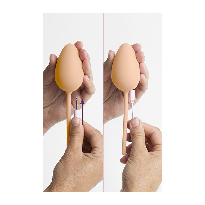 EGG VIBRATOR ODETTE - Peach