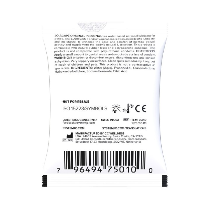 System JO - Sachet Agape 5 ml