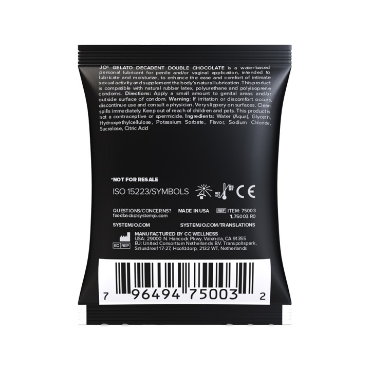System JO - Sachet Gelato Decadent Double Chocolate 5 ml