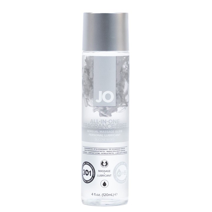 JO All-In-One Massage Glide - Fragrance Free - Massage 4 floz / 120 mL