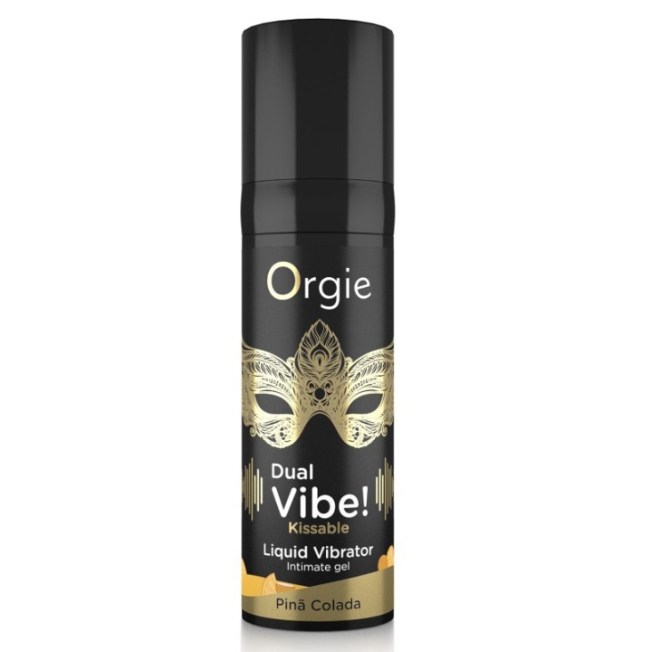 DUAL VIBE! PIN? COLADA KISSABLE LIQUID VIBRATOR