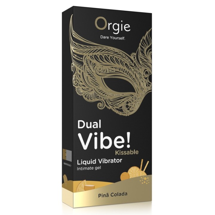DUAL VIBE! PIN? COLADA KISSABLE LIQUID VIBRATOR