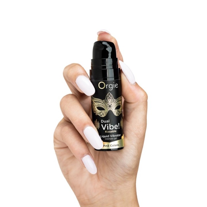 DUAL VIBE! PIN? COLADA KISSABLE LIQUID VIBRATOR