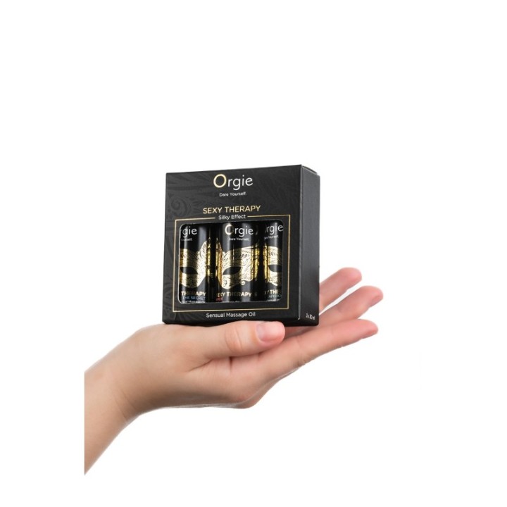 SEXY THERAPY SENSUAL MASSAGE OILS 3 x 30ml  Set Mini Size Collection