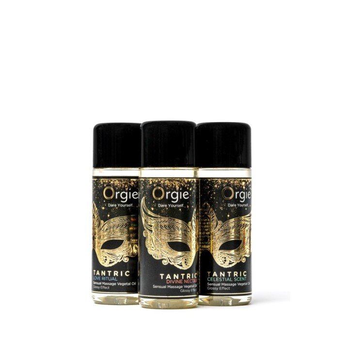 TANTRIC SENSUAL MASSAGE OILS  3 x 30ml  Set Mini Size Collection