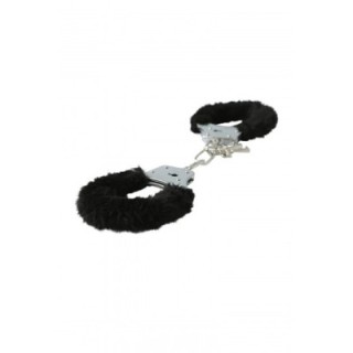 FURRY HANDCUFFS- BLACK