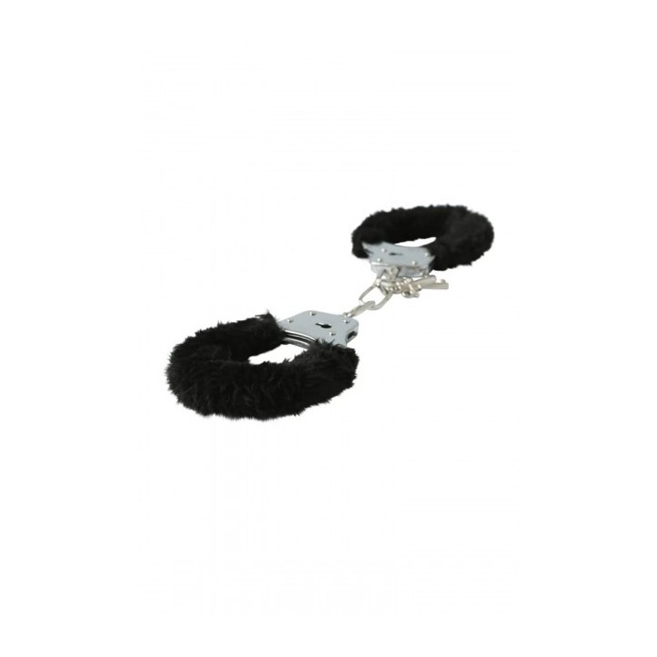 FURRY HANDCUFFS- BLACK