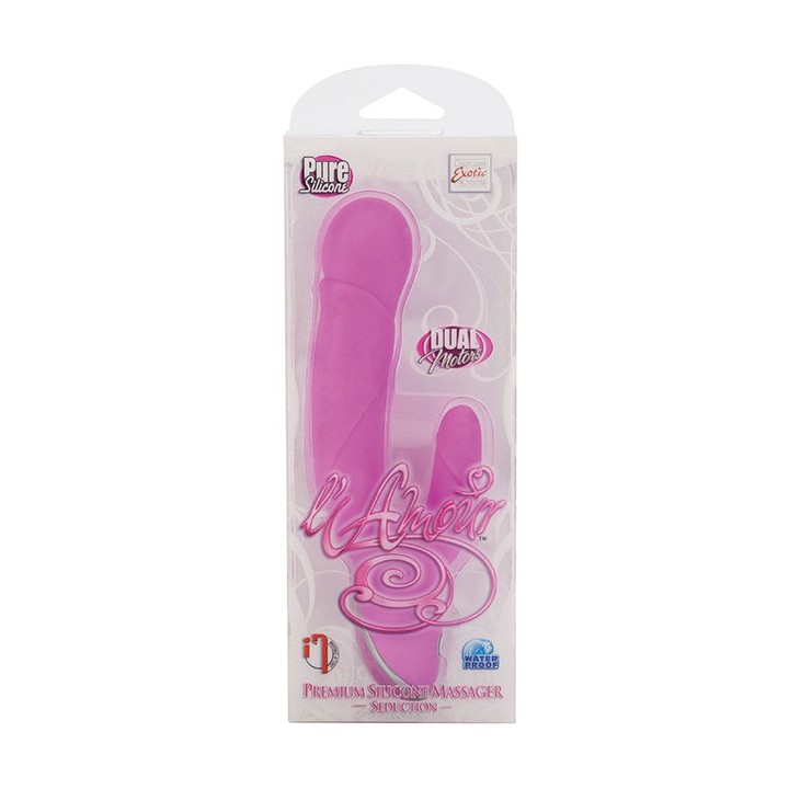 L AMOUR PREMIUM SILICONE MASSAGER - SEDUCTION - PINK