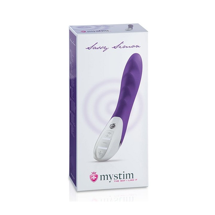 MYSTIM SASSY SIMON VIBRATOR, DEEP PURPLE