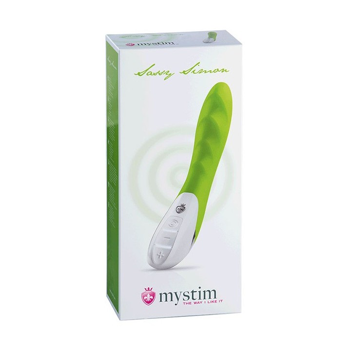 MYSTIM SASSY SIMON VIBRATOR, LUSTY LIME
